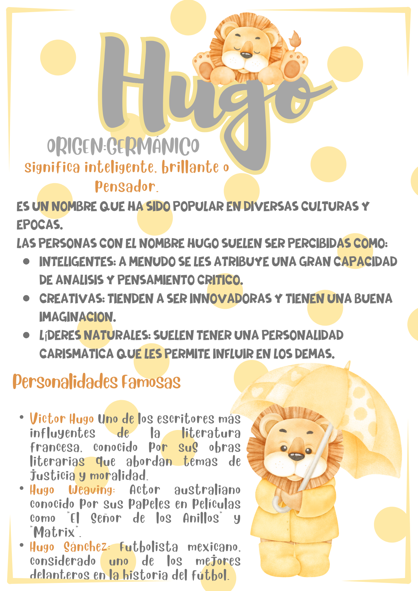 Leoncito con Paraguas