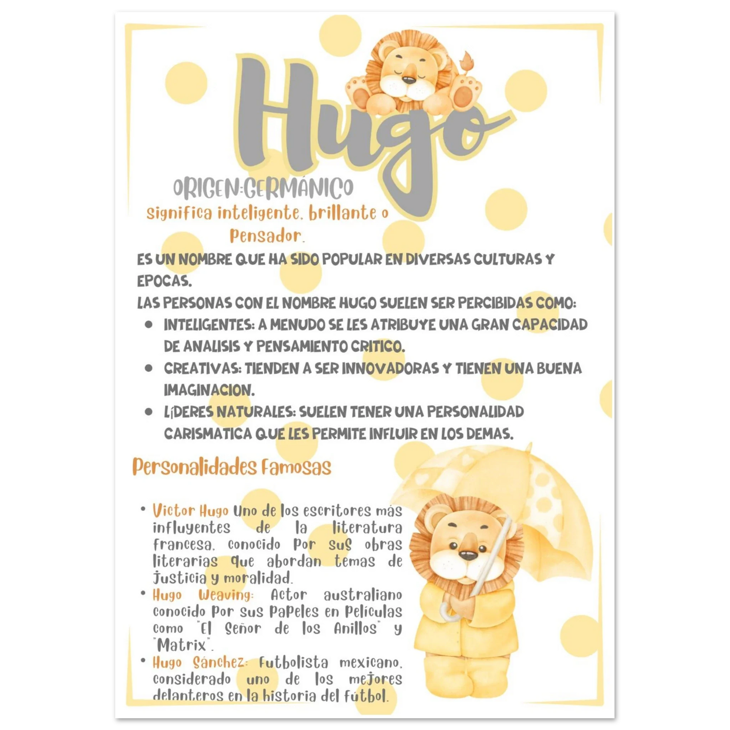 Leoncito con Paraguas