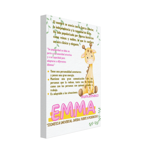 Jirafa Safari Lienzo